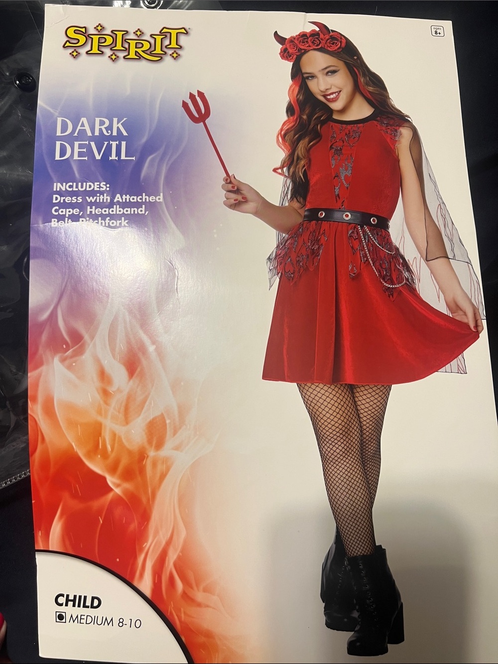 Spirit Dark Devil Halloween costume.